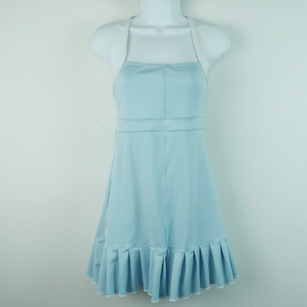 Frankie's Bikinis Swift Active Dress Powder‎ Blue Tennis Pickleball Small Mini